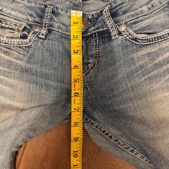 Silver Jeans McKenzie Flap | Ultra Low Rise Slim Bootcut | Size 28/34 | VGUC | - Picture 12 of 14